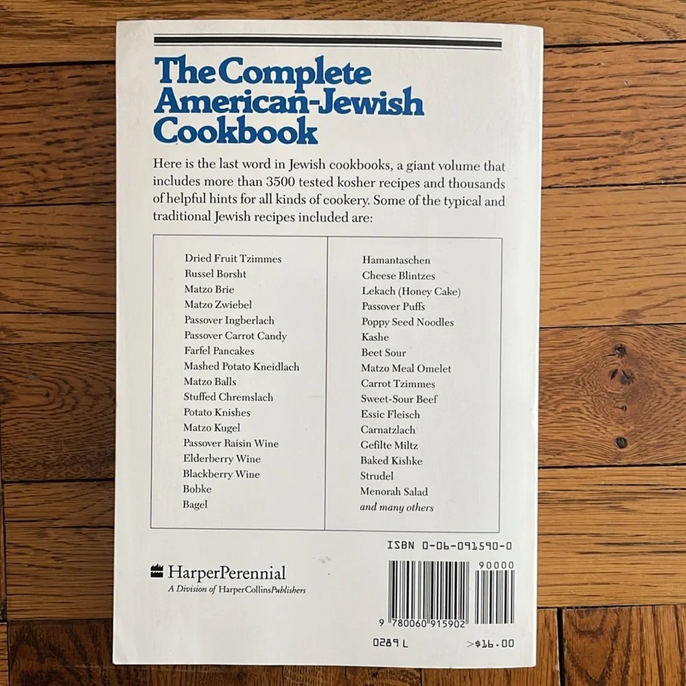 The Complete American-Jewish Cookbook by Anne London and Bertha Kahn Bishov